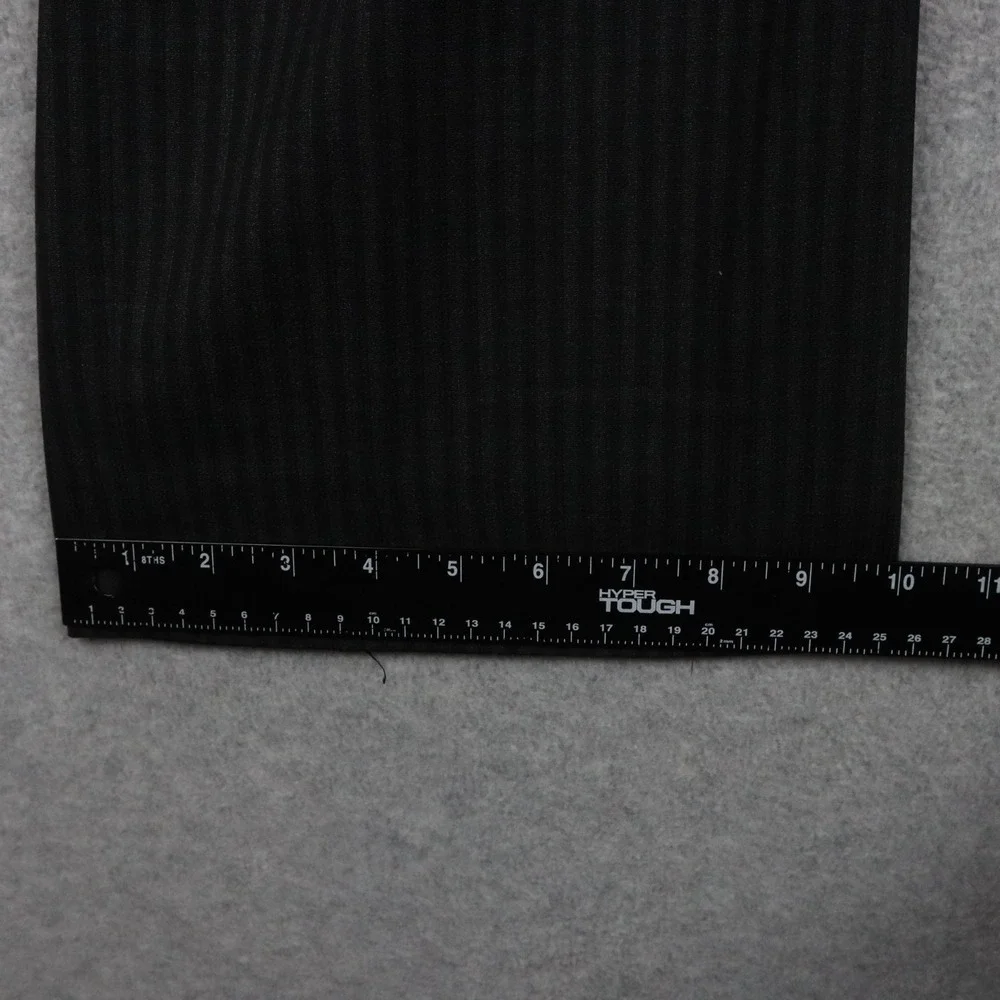 Marc Jacobs Pants Mens 36x30 Wool Dress Suit Formal Flat Front Dark Gray Striped
